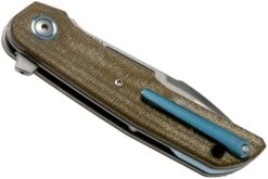 MKM Clap LS01-GC Green Canvas Micarta Couteau De Poche, Bob Terzuola Design -Couteaux De Poche Soldes MMK LS01 GC 04 mkm knives