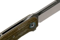 MKM Clap LS01-GC Green Canvas Micarta Couteau De Poche, Bob Terzuola Design -Couteaux De Poche Soldes MMK LS01 GC 06 mkm knives