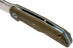 MKM Clap LS01-GC Green Canvas Micarta Couteau De Poche, Bob Terzuola Design -Couteaux De Poche Soldes MMK LS01 GC 07 mkm knives