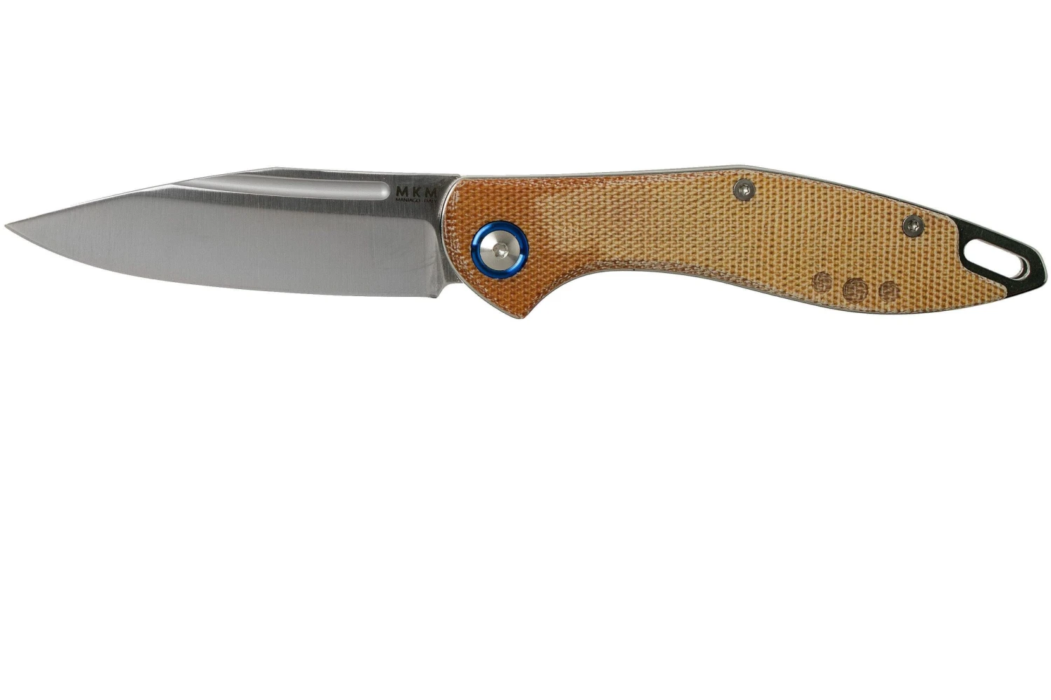 MKM Fara MY01-NC Natural Micarta Couteau De Poche, Lucas Burnley Design 3 MKM Fara MY01-NC Natural Micarta Couteau De Poche, Lucas Burnley Design