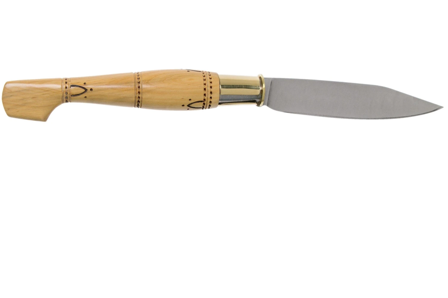 Nontron No. 25 Turning Ferrule, Boxwood, Clog Shape NN25 Couteau De Poche 4 Nontron No. 25 Turning Ferrule, Boxwood, Clog Shape NN25 Couteau De Poche - Image 2