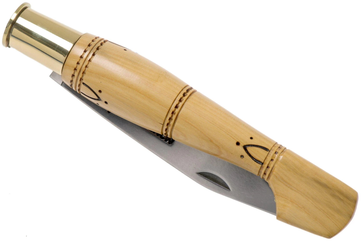 Nontron No. 25 Turning Ferrule, Boxwood, Clog Shape NN25 Couteau De Poche 6 Nontron No. 25 Turning Ferrule, Boxwood, Clog Shape NN25 Couteau De Poche - Image 4