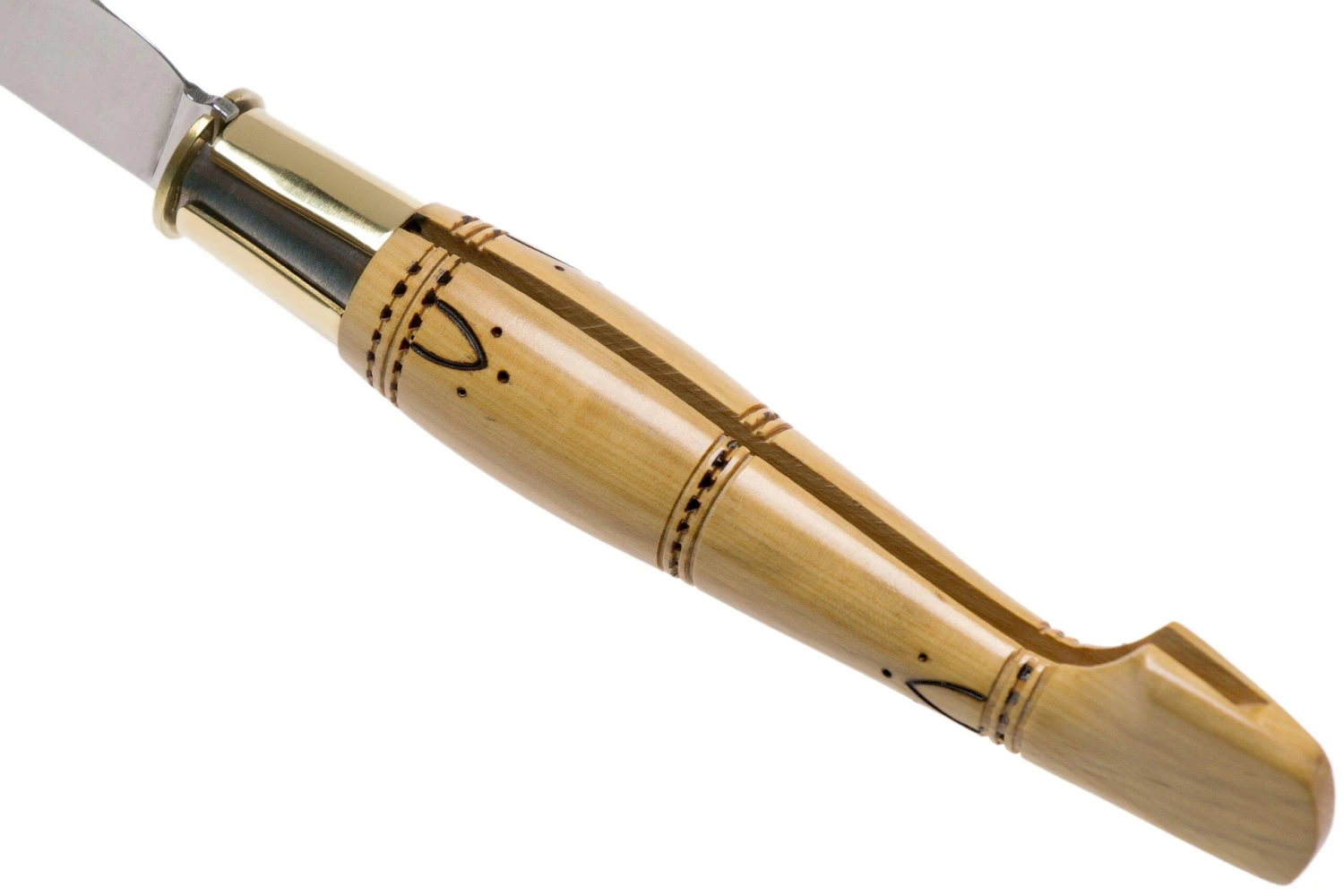 Nontron No. 25 Turning Ferrule, Boxwood, Clog Shape NN25 Couteau De Poche 7 Nontron No. 25 Turning Ferrule, Boxwood, Clog Shape NN25 Couteau De Poche - Image 5