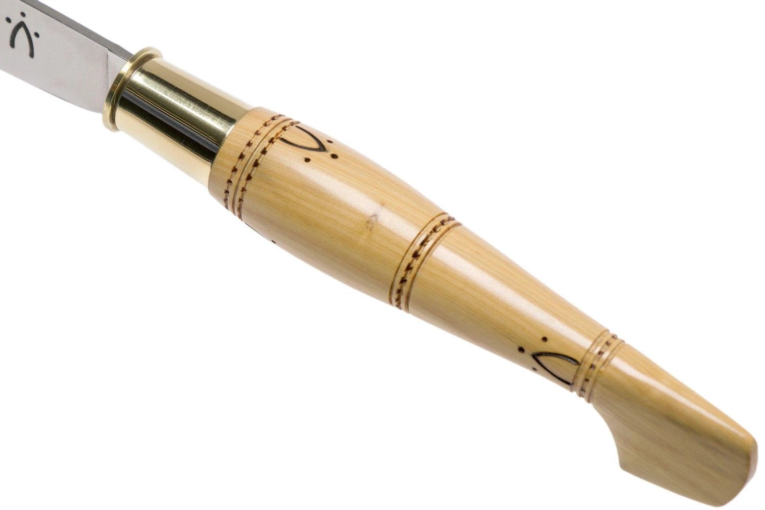 Nontron No. 25 Turning Ferrule, Boxwood, Clog Shape NN25 Couteau De Poche 8 Nontron No. 25 Turning Ferrule, Boxwood, Clog Shape NN25 Couteau De Poche - Image 6