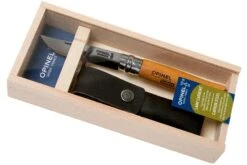 Opinel Couteau De Poche No.8 Gamme De Luxe Avec étui En Cuir, Acier Carbone -Couteaux De Poche Soldes OP000815 09 opinel v202004