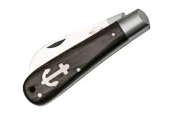 Otter Anchor Knife 172 ML Large Carbon, Smoked Oak, Stainless Anchor, Couteau De Poche -Couteaux De Poche Soldes OR172ML 04 otter