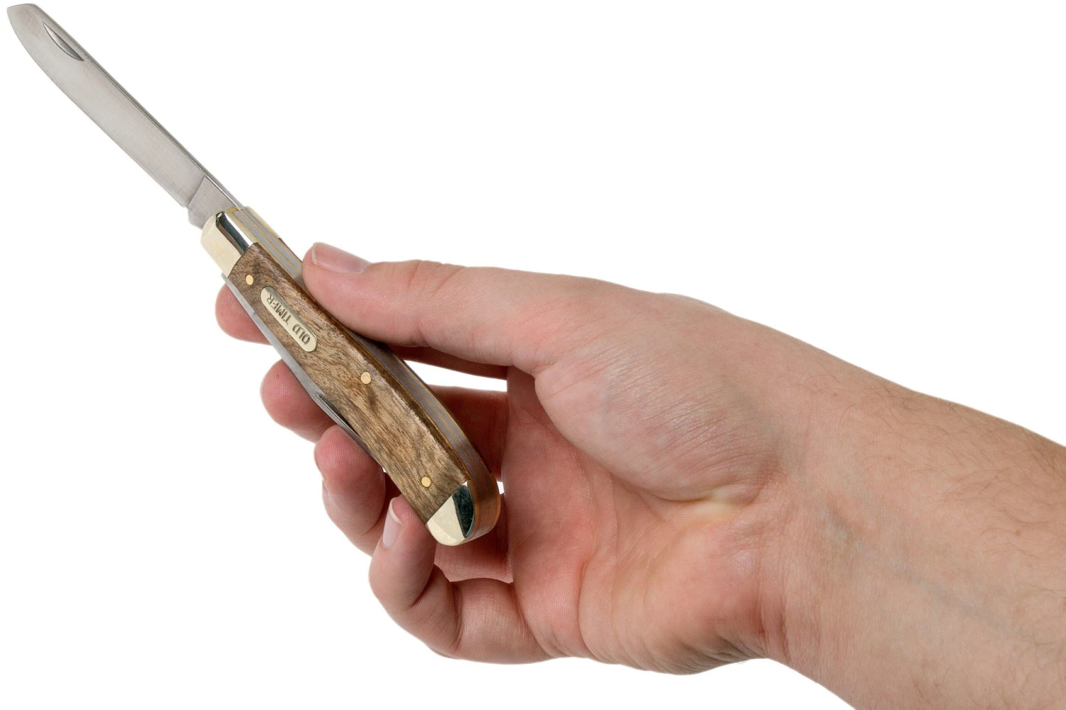 Old Timer Gunstock Trapper 94OTWDesert Ironwood, Couteau De Poche Slipjoint 7 Old Timer Gunstock Trapper 94OTWDesert Ironwood, Couteau De Poche Slipjoint - Image 5