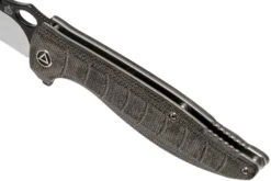 QSP Knife Locust QS117-B Black Flax Micarta Couteau De Poche -Couteaux De Poche Soldes QS117 B 07 qsp