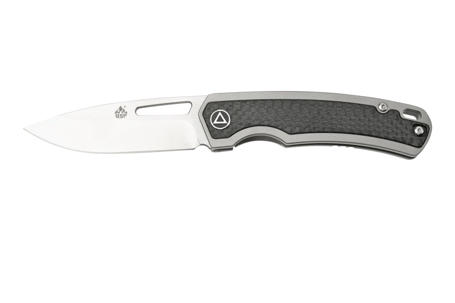 QSP Knife Puffin QS127-B Titanium Carbonfiber Couteau De Poche 3 QSP Knife Puffin QS127-B Titanium Carbonfiber Couteau De Poche