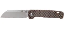 QSP Knife Penguin QS130-A Brown Texture Micarta, Couteau De Poche