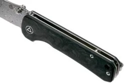 QSP Knife Hawk QS131-E Shredded Carbonfiber, Damascus Couteau De Poche -Couteaux De Poche Soldes QS131 E 07 qsp