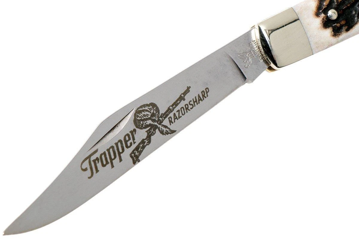 Robert Klaas US Trapper 95mm Real Stag 412-1-251-TRS Couteau De Poche 5 Robert Klaas US Trapper 95mm Real Stag 412-1-251-TRS Couteau De Poche - Image 3