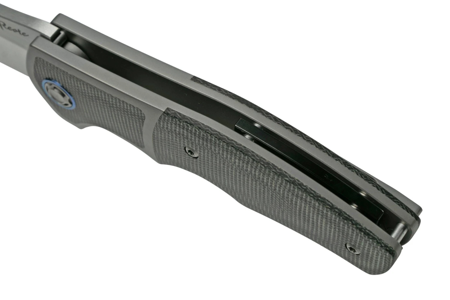 Reate Mini Crossroads M390, Black Micarta MCR-BLM Couteau De Poche, Kirby Lambert Design 10 Reate Mini Crossroads M390, Black Micarta MCR-BLM Couteau De Poche, Kirby Lambert Design - Image 8