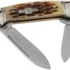 Rough Ryder Mini Canoe Amber Bone RR058 Couteau De Poche Slipjoint -Couteaux De Poche Soldes RY058 01 rough ryder