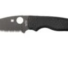 Spyderco Shaman C229GSBK Serrated Couteau De Poche, Sal Glesser Design