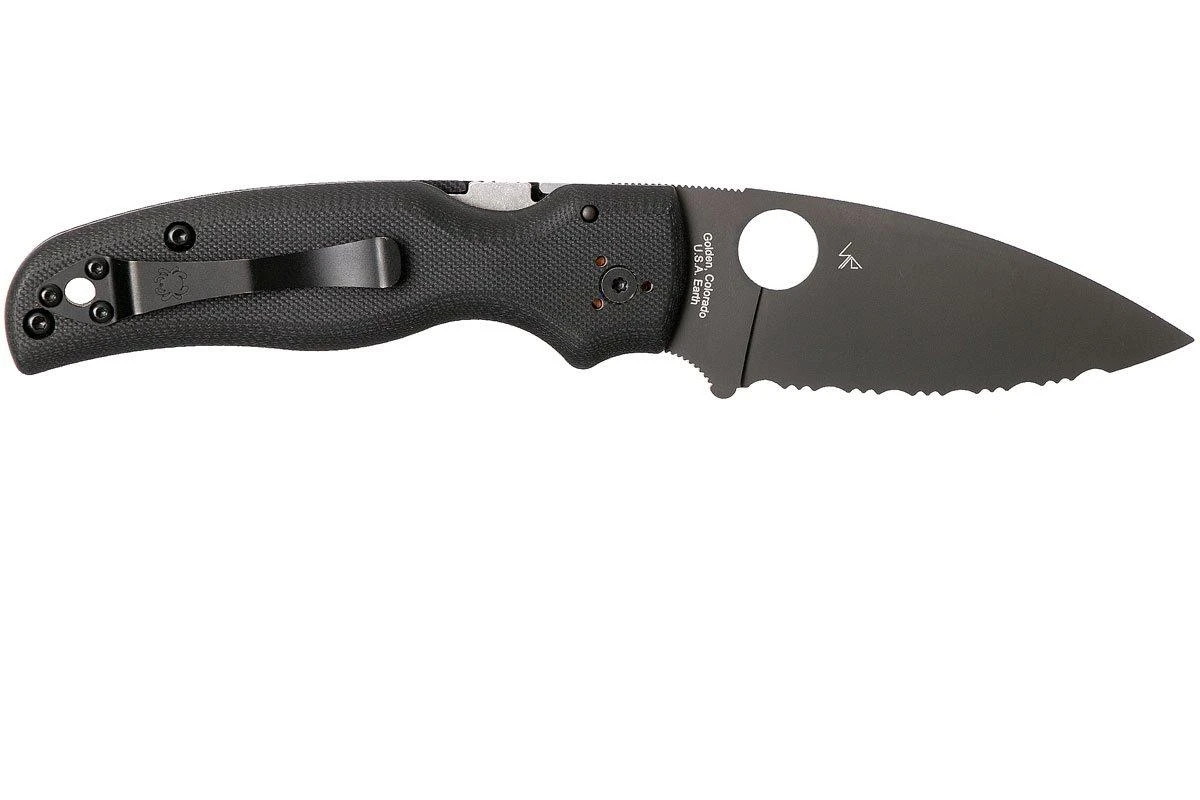 Spyderco Shaman C229GSBK Serrated Couteau De Poche, Sal Glesser Design 4 Spyderco Shaman C229GSBK Serrated Couteau De Poche, Sal Glesser Design - Image 2