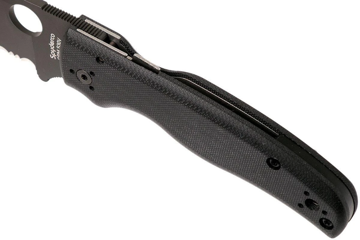 Spyderco Shaman C229GSBK Serrated Couteau De Poche, Sal Glesser Design 9 Spyderco Shaman C229GSBK Serrated Couteau De Poche, Sal Glesser Design - Image 7