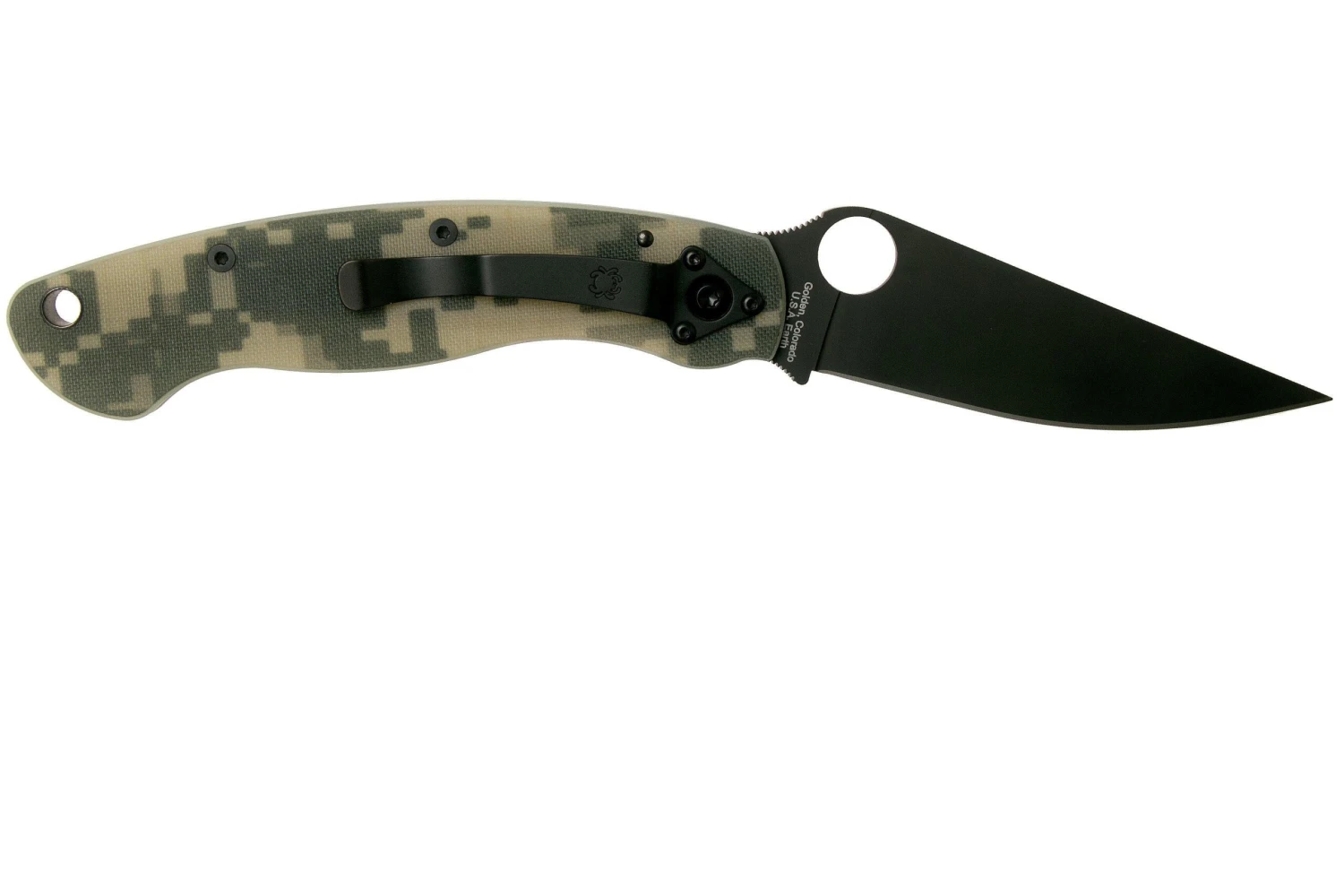 Spyderco Military Camo Black C36GPCMOBK Couteau De Poche 4 Spyderco Military Camo Black C36GPCMOBK Couteau De Poche - Image 2