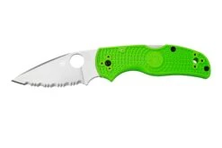 Spyderco Native 5 Salt, Green FRN, LC200N, C41SGR5 Couteau De Poche