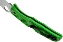 Spyderco Pacific Salt 2 Green LC200N C91FPGR2 Couteau De Poche -Couteaux De Poche Soldes SPC91FPGR2 05 spyderco