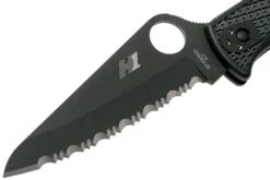 Spyderco Pacific Salt 2 Black C91SBBK2 Serrated Couteau De Poche -Couteaux De Poche Soldes SPC91SBBK2 03 spyderco