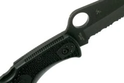 Spyderco Pacific Salt 2 Black C91SBBK2 Serrated Couteau De Poche -Couteaux De Poche Soldes SPC91SBBK2 06 spyderco