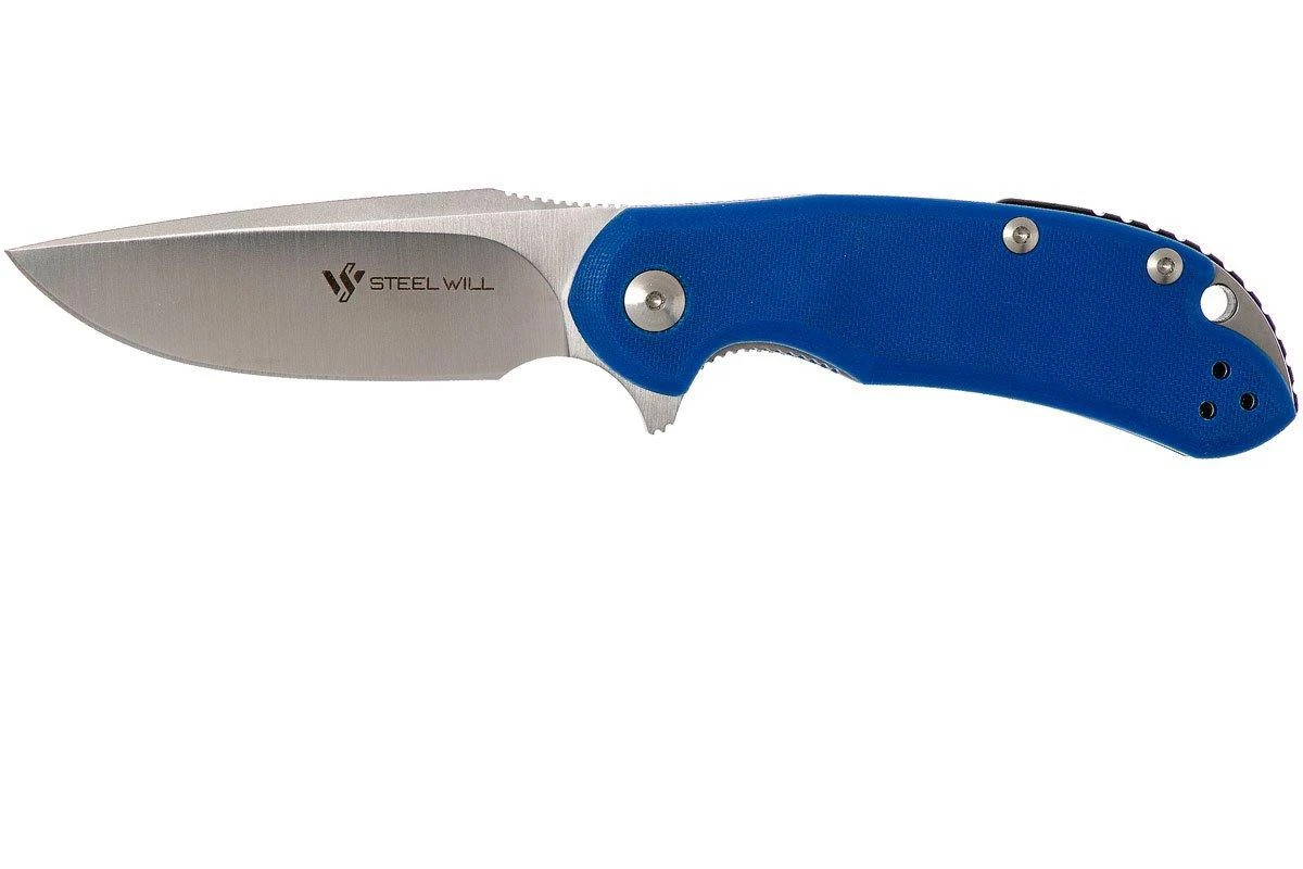 Steel Will Cutjack C22M-2BL Blue G10, M390 Blade Couteau De Poche 3 Steel Will Cutjack C22M-2BL Blue G10, M390 Blade Couteau De Poche