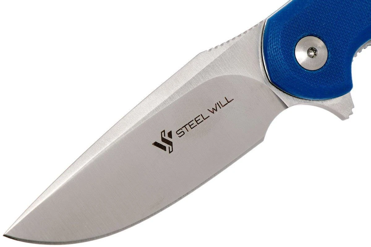 Steel Will Cutjack C22M-2BL Blue G10, M390 Blade Couteau De Poche 5 Steel Will Cutjack C22M-2BL Blue G10, M390 Blade Couteau De Poche - Image 3