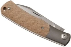 Viper Hug V5992CN Natural Canvas Micarta Couteau De Poche, Sacha Thiel Design -Couteaux De Poche Soldes VPV5992CN 04 viper