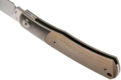 Viper Hug V5992CN Natural Canvas Micarta Couteau De Poche, Sacha Thiel Design -Couteaux De Poche Soldes VPV5992CN 05 viper