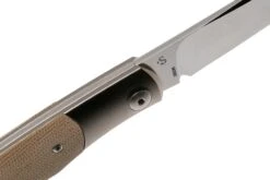 Viper Hug 2 V5994CN Natural Canvas Micarta Couteau De Poche, Sacha Thiel Design -Couteaux De Poche Soldes VPV5994CN 06 viper