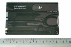 Victorinox SwissCard Classic Noir Transparent 0.7133.T3 -Couteaux De Poche Soldes VT 07133T3 05 victorinox swisscard transparant zwart vt07133t3 d5
