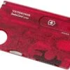 Victorinox SwissCard Lite Rouge Transparent 0.7300.T -Couteaux De Poche Soldes VT0 7300 T 01 victorinox