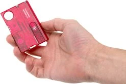 Victorinox SwissCard Lite Rouge Transparent 0.7300.T -Couteaux De Poche Soldes VT0 7300 T 05 victorinox