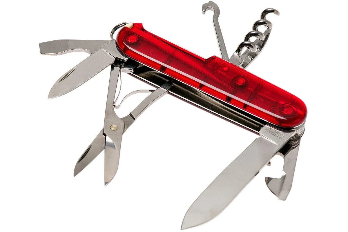 Victorinox Climber Rouge Transparent 1.3703.T Couteau Suisse 4 Victorinox Climber Rouge Transparent 1.3703.T Couteau Suisse - Image 2