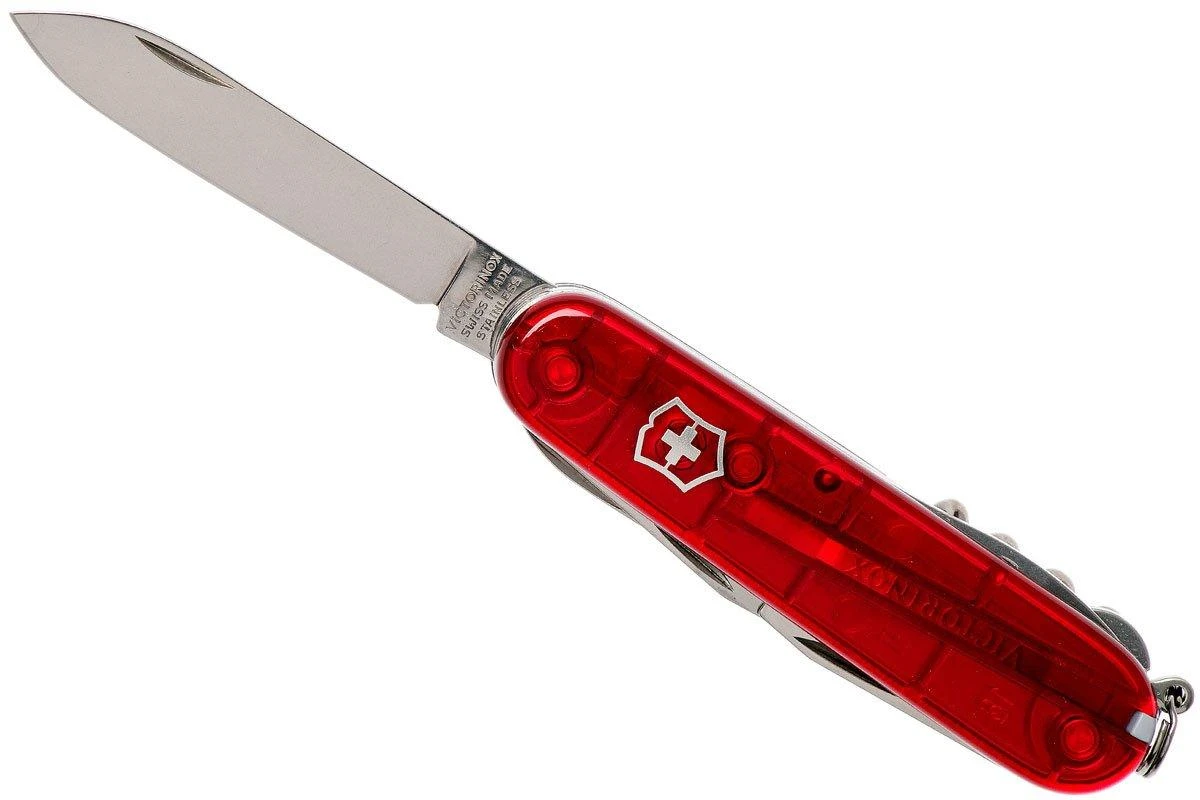Victorinox Climber Rouge Transparent 1.3703.T Couteau Suisse 5 Victorinox Climber Rouge Transparent 1.3703.T Couteau Suisse - Image 3