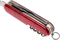 Victorinox Climber Rouge Transparent 1.3703.T Couteau Suisse 11 Victorinox Climber Rouge Transparent 1.3703.T Couteau Suisse -Couteaux De Poche Soldes VT1 3703 T 04 victorinox vt1 3703 t 04