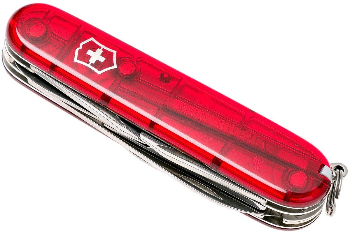 Victorinox Climber Rouge Transparent 1.3703.T Couteau Suisse 7 Victorinox Climber Rouge Transparent 1.3703.T Couteau Suisse - Image 5