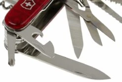 Victorinox SwissChamp Transparent Rouge 1.6795.T Couteau Suisse -Couteaux De Poche Soldes VT1 6795 T 03 victorinox swisschamp 33 rood transparant vt1 6795 t d3
