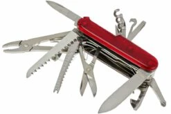 Victorinox SwissChamp Transparent Rouge 1.6795.T Couteau Suisse -Couteaux De Poche Soldes VT1 6795 T 05 victorinox swisschamp 33 rood transparant vt1 6795 t d5