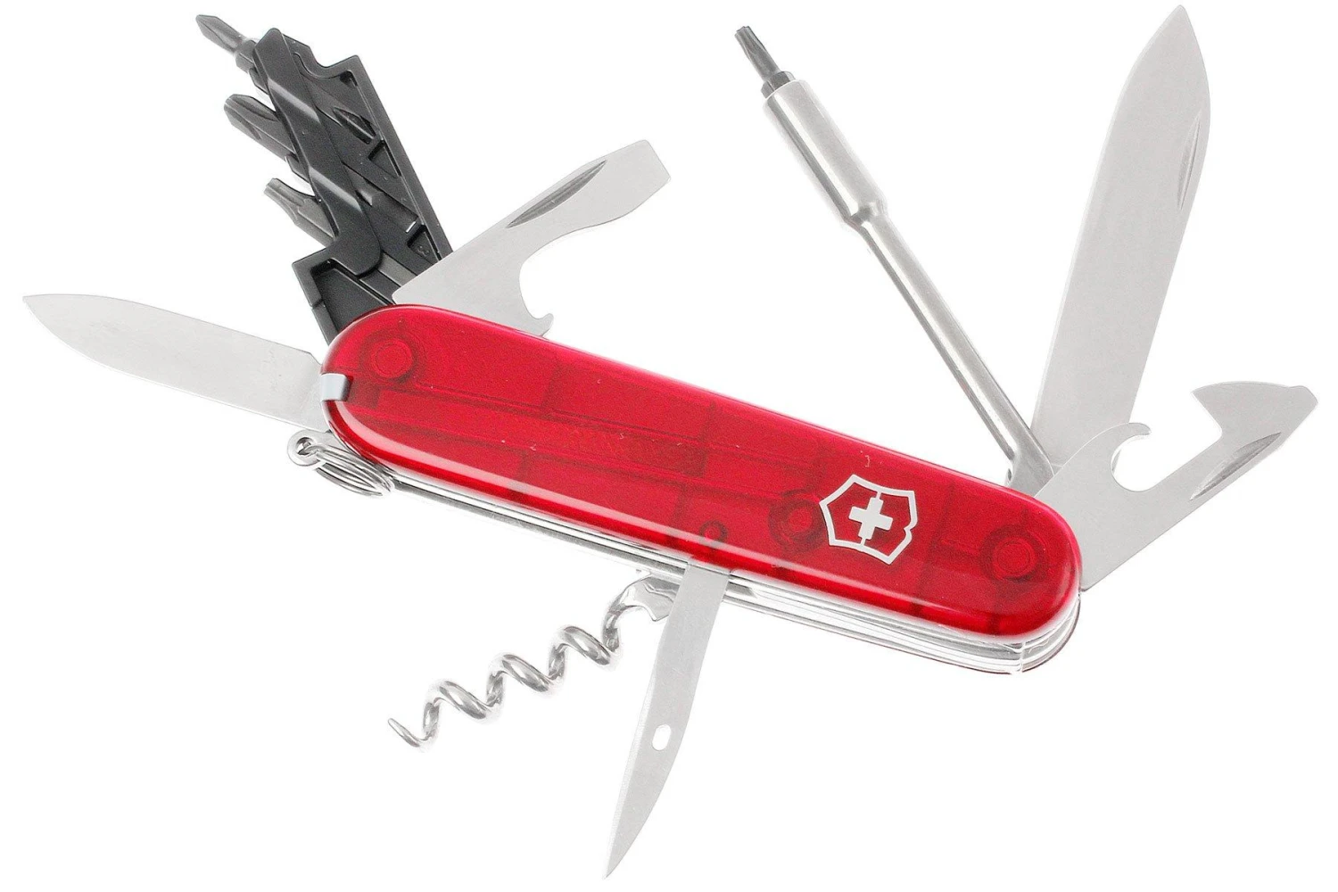 Victorinox CyberTool, Rouge Transparent 1.7605.T, Couteau Suisse Avec 29 Fonctions 3 Victorinox CyberTool, Rouge Transparent 1.7605.T, Couteau Suisse Avec 29 Fonctions