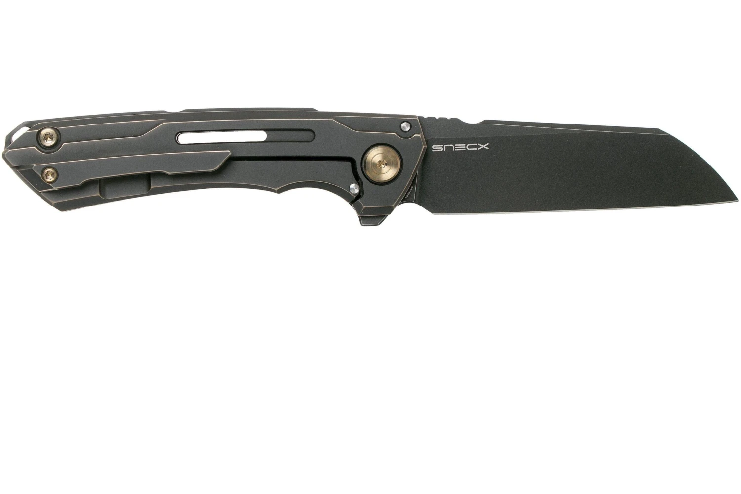 WE Knife Mini Buster 2003B Bronze Couteau De Poche, SNECX Design 4 WE Knife Mini Buster 2003B Bronze Couteau De Poche, SNECX Design - Image 2