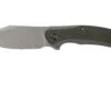 WE Knife Snick WE19022F-5 Stonewashed, Green Micarta Couteau De Poche