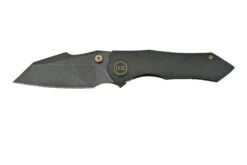 WE Knife High-Fin, WE22005-1, Black Titanium, Black CPM-20CV Couteau De Poche