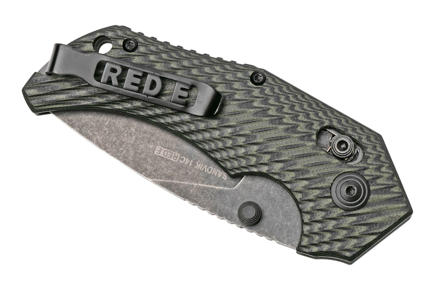 Willumsen Red E, RE21AOD Acid Green & Black, Couteau De Poche 6 Willumsen Red E, RE21AOD Acid Green & Black, Couteau De Poche - Image 4